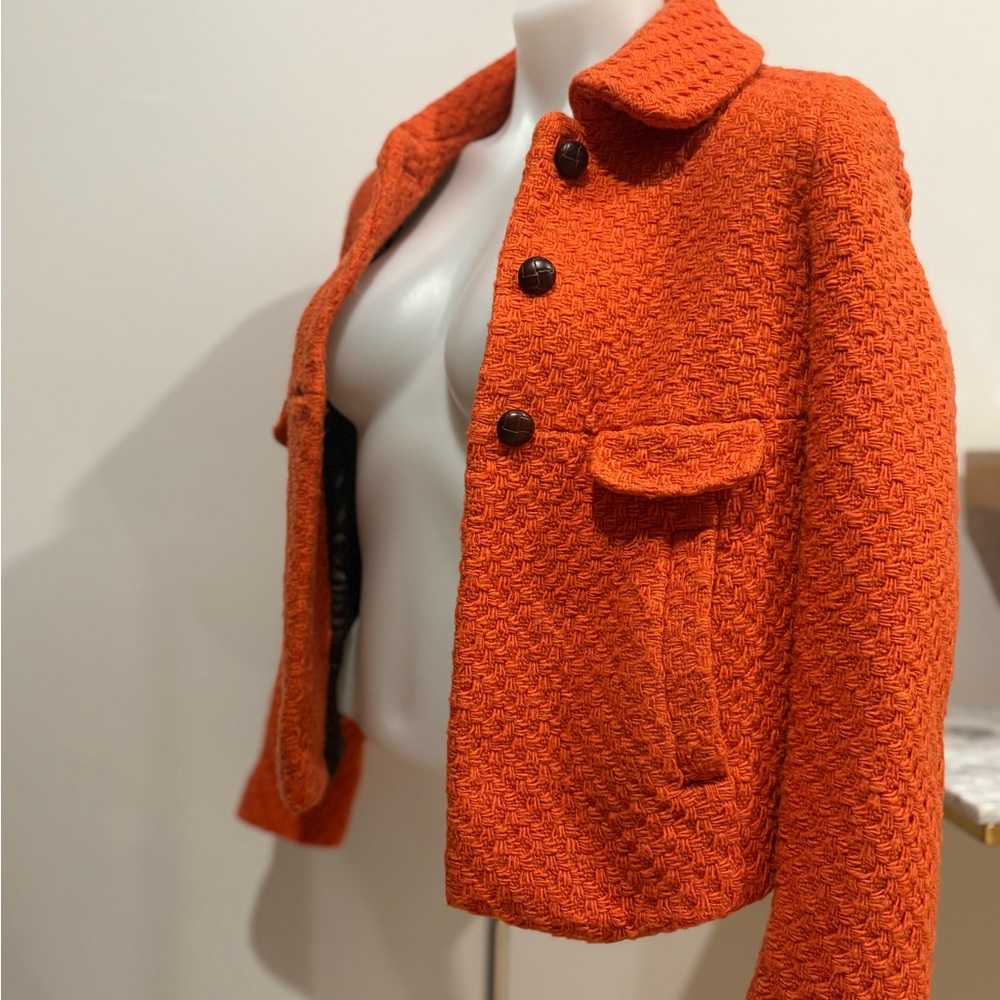 Banana Republic Orange Teddy Jacket
